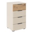 Rauch Sajo 4 Drawer Chest - Champagne and Artisan Oak