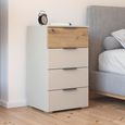 Rauch Sajo 4 Drawer Chest - Champagne and Artisan Oak