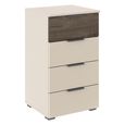 Rauch Sajo 4 Drawer Chest - Champagne and Atlantic Dark Oak