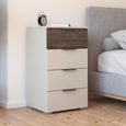 Rauch Sajo 4 Drawer Chest - Champagne and Atlantic Dark Oak