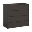 Skat Meridian Chest - 4 Drawer - Graphite