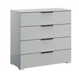 Skat Meridian Chest - 4 Drawer - Silk Grey