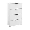 Rauch Skat Meridian 4 Drawer Narrow Chest - Alpine White