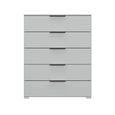 Skat Meridian Chest - 5 Drawer - Silk Grey