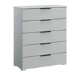Skat Meridian Chest - 5 Drawer - Silk Grey