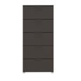 Rauch Skat Meridian 5 Drawer Tall Chest - Graphite