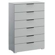 Skat Meridian Chest - 6 Drawer - Silk Grey