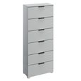 Skat Meridian Chest - 6 Drawer - Tall - Silk Grey