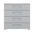 Rauch Skat Pure 4 Drawer Chest - Silk Grey