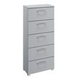 Rauch Skat Pure 5 Drawer Tall Chest - Silk Grey