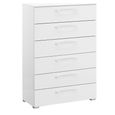 Rauch Skat Pure 6 Drawer Chest - Alpine White
