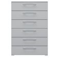 Rauch Skat Pure 6 Drawer Chest - Silk Grey