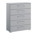 Rauch Skat Shine 5 Drawer Chest - Silk Grey