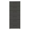 Rauch Skat Shine 6 Drawer Tall Chest - Graphite
