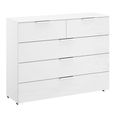 Rauch Texas 3+2 Drawer Chest - Alpine White