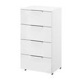 Rauch Texas 4 Drawer Narrow Chest - Alpine White