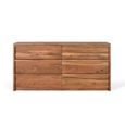 Ronceverte Chest - Acacia Wood - 6 Drawer - Wide