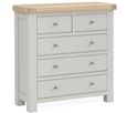 Salcombe Chest - 2+3 Drawer - Grey Oak