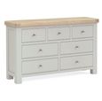 Salcombe Chest - 3+4 Drawer Wide - Grey Oak