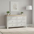 Salcombe Chest - 3+4 Drawer Wide - Grey Oak