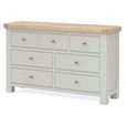 Salcombe Chest - 3+4 Drawer Wide - Grey Oak