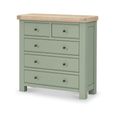 Salcombe Chest - 2+3 Drawer - Sage Oak