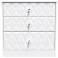 San Jose White 3 Drawer Deep Chest