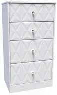 San Jose White 4 Drawer Deep Midi Chest