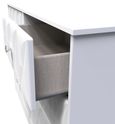 San Jose White 6 Drawer Midi Chest