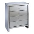 Seville Chest - 4 Drawer - Mirrored