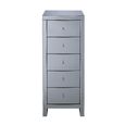 Seville Tall Chest - 5 Drawer - Mirrored