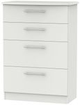 Sherwood Grey 4 Drawer Deep Chest
