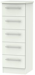 Sherwood Porcelain 5 Drawer Narrow Chest