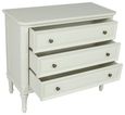 Solana French Lime White 3 Drawer Chest