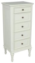 Solana French Lime White 5 Drawer Chest