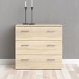 Space Chest - 3 Drawer - Small - Oak