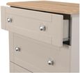 Sussex Cashmere and Oak Effect 3 Drawer Deep Chest