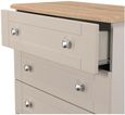 Sussex Cashmere and Oak Effect 4 Drawer Chest