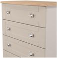 Sussex Cashmere and Oak Effect 5 Drawer Chest