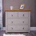 Diamond Painted Chest of Drawers - 2+2 Drawer