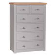 Diamond Painted Chest of Drawers - 4+2 Drawer