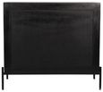 Tapola Black Wood and Rattan 3 Drawer Small Chest