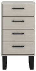 Texas Grey 4 Drawer Narrow Chest
