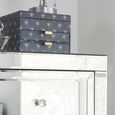 Valencia Narrow Chest - 5 Drawer - Mirrored
