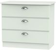Victoria Grey 3 Drawer Small Chest