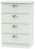 Victoria Grey 4 Drawer Midi Chest