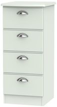Victoria Grey 4 Drawer Narrow Chest
