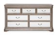 Jessica 3+4 Drawer Dressing Chest - Champagne Mirrored