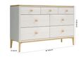 Marlow Wide Chest - 7 Drawer - Cashmere Oak