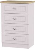 Vienna Cashmere 4 Drawer Midi Chest